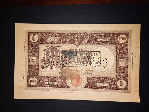 1000 lire barbetti 12 1942 - , 12.12.1942