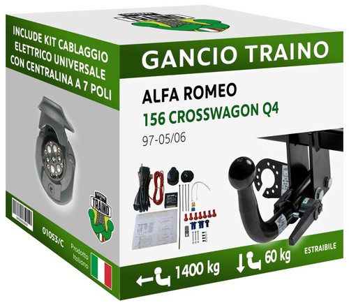 Gancio orizzontale estraibile - orizzontale,