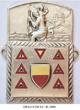 ROMA SAN CRISTOFORO PLACCA RADIATORE AUTO SEGNALETICA STRADALE AUTOMOBILISMO