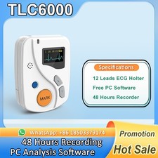 Holter ECG 12 canali 48H registratore sistema di monitoraggio ECG dinamico TLC6000