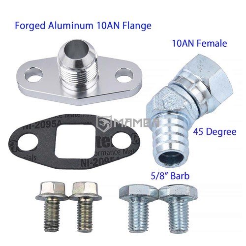 Flangia ritorno scarico - , olio