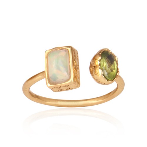 Anello peridoto opale - anello, in