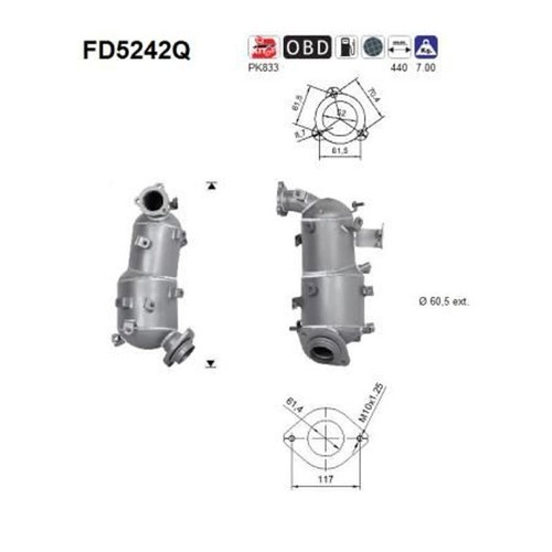 Fd5242q fuliggine filtro - as,