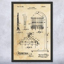 Perm Machine Patent Wall Art