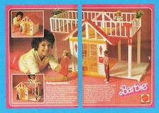TOP984-PUBBLICITA'/ADVERTISING-1984- BARBIE CASA DI CAMPAGNA - 2 fogli