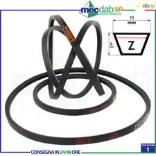 Cinghia Trapezoidale  Z Per Pulegge Agricole e Industriali 6 x 10 mm Sezione Z