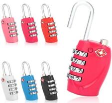 4Digit TSA Pass Padlock Security Combination Lock Travel Luggage Suitcase Locker