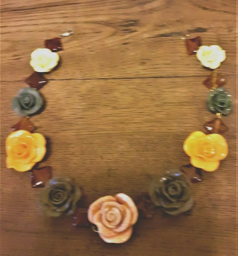 Collana vintage rose fatta - , a