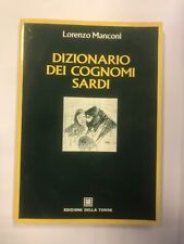 C1302  L. MANCONI DIZIONARIO DEI COGNOMI SARDI