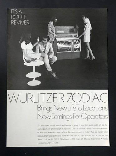 Wurlitzer zodiac jukebox 1971 - wurlitzer,