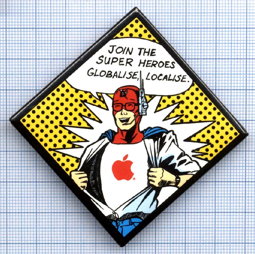 Pin badge vintage apple - pin's,