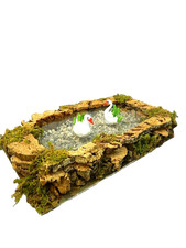 Lago Artigianale con 2 Cigni