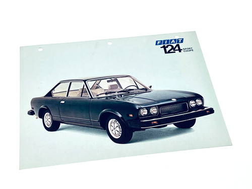 Scheda informativa fiat 124 - scheda,