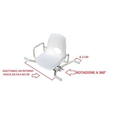 Sedia Girevole da Vasca Ruotante di 360° antiscivolo x disabili- AB 31 Intermed 