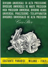 Divisore Universale di alta precisione Cos-Par Manuale uso e manutenzione PDF