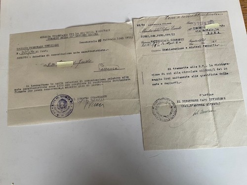 Rari documenti originali - rari,