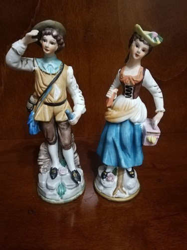 Coppia statuine ceramica - coppia,