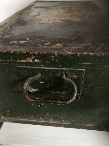 Baule antico verde - baule,