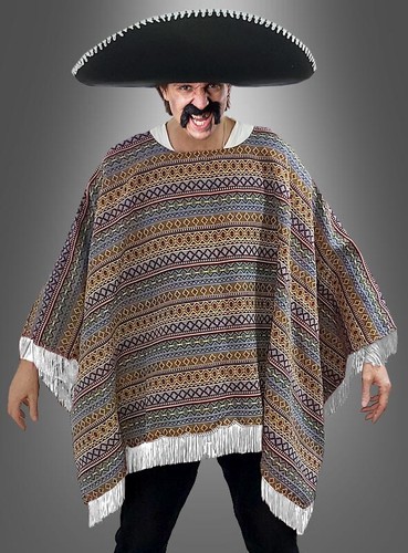 Poncho messicano deluxe xxxl - messicano, s-xxxl