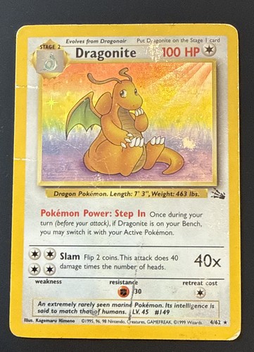 Dragonite fossil holo - dragonite,