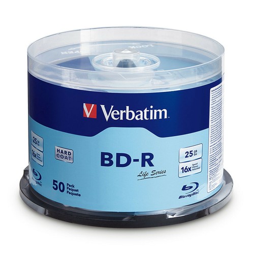 Pezzi verbatim 16x blu ray - 50,