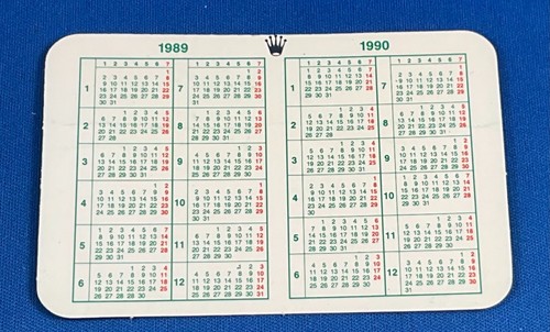 Rolex calendario vintage 1989 - calendario,