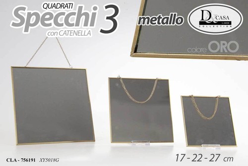 Set specchi parete con - set, 3