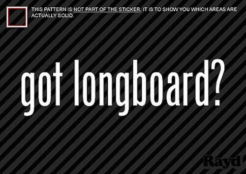 Got longboard adesivo die - got,