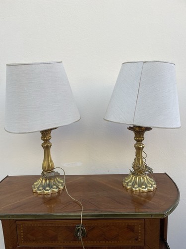 Coppia lampade bronzo - coppia, di