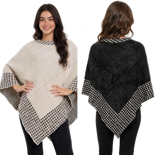 Poncho donna invernale scialle - poncho,