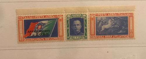 1933 trittico crociera - crociera, borg
