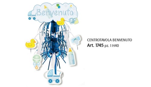 Centrotavola benvenuto nascita - centrotavola,
