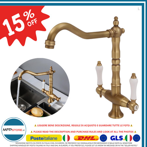 Rubinetto cucina ottone - rubinetto,