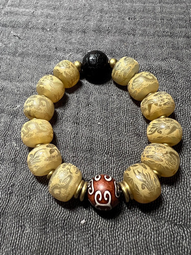 Bracciale artigianale osso - bracciale,