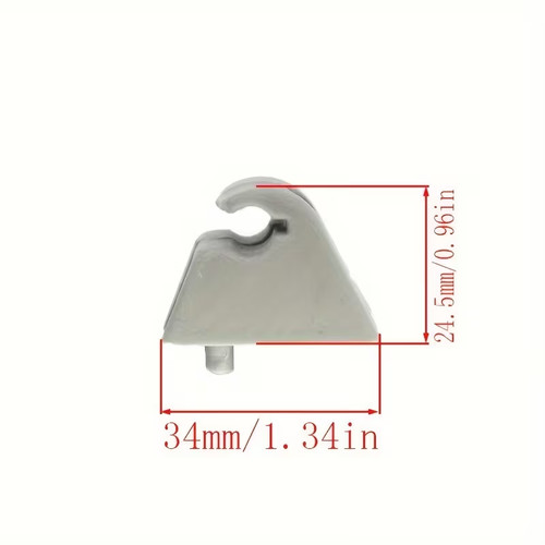 Clip gancio supporto aletta - 1,