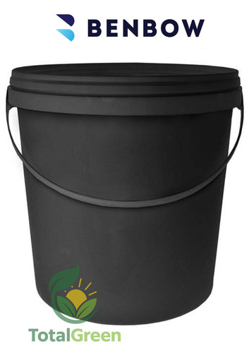 Secchio nero coperchio manico