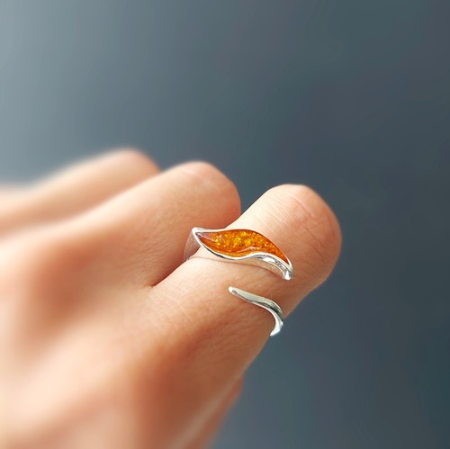 925 silber ring cognac - 925,
