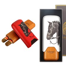 Lubinski leather wood cigar - lubinski,