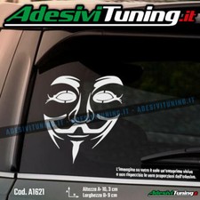 Adesivo maschera anonymous - maschera,