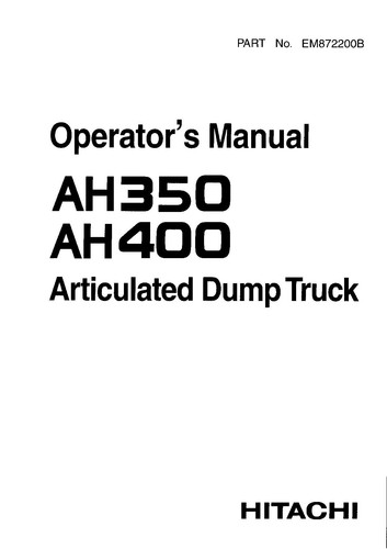 Hitachi ah350 ah400 - ah400, dumper
