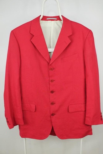Blazer uomo kenzo lino rosso - uomo,