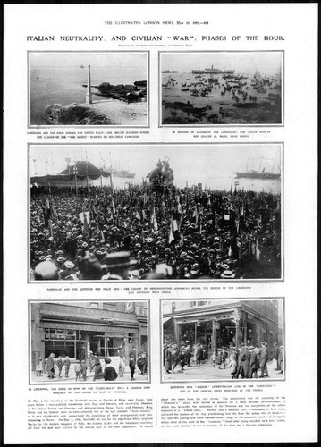 Stampa antica 1915 wwi - antica,