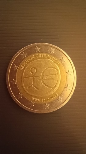 Moneta euro rara - con, omino