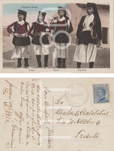 Costumi sardi aritzo nuoro - -,