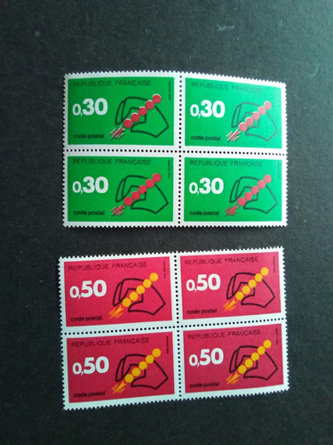 Francia 1972 codigo - codigo, postal