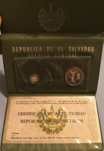 Salvador serie proof monete - el,