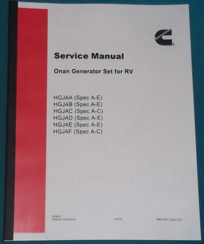 Manuale servizio generatore - di,