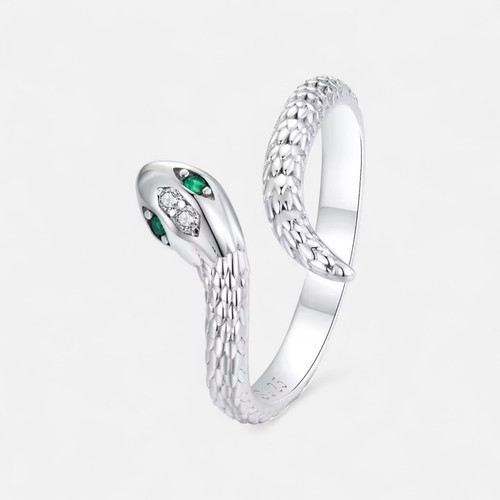 Anello serpente argento