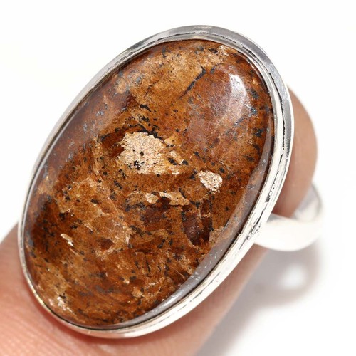 Anello bronzite placcato - bronzite,