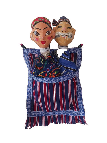 Coppia pupazzi popolari - coppia,